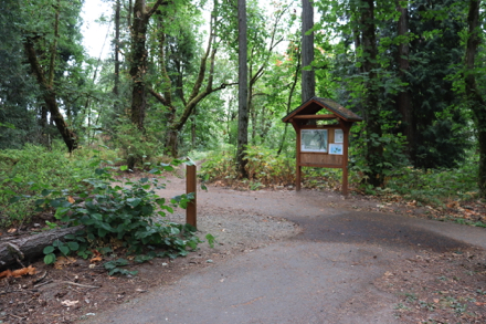 Map of park trails located at the Riverside and Heron Creek Trail Loop trailheads near restrooms and picnic shelter Map of park trails located at the Riverside and Heron Creek Trail Loop trailheads near restrooms and picnic shelter